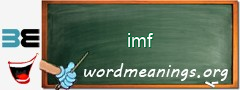 WordMeaning blackboard for imf